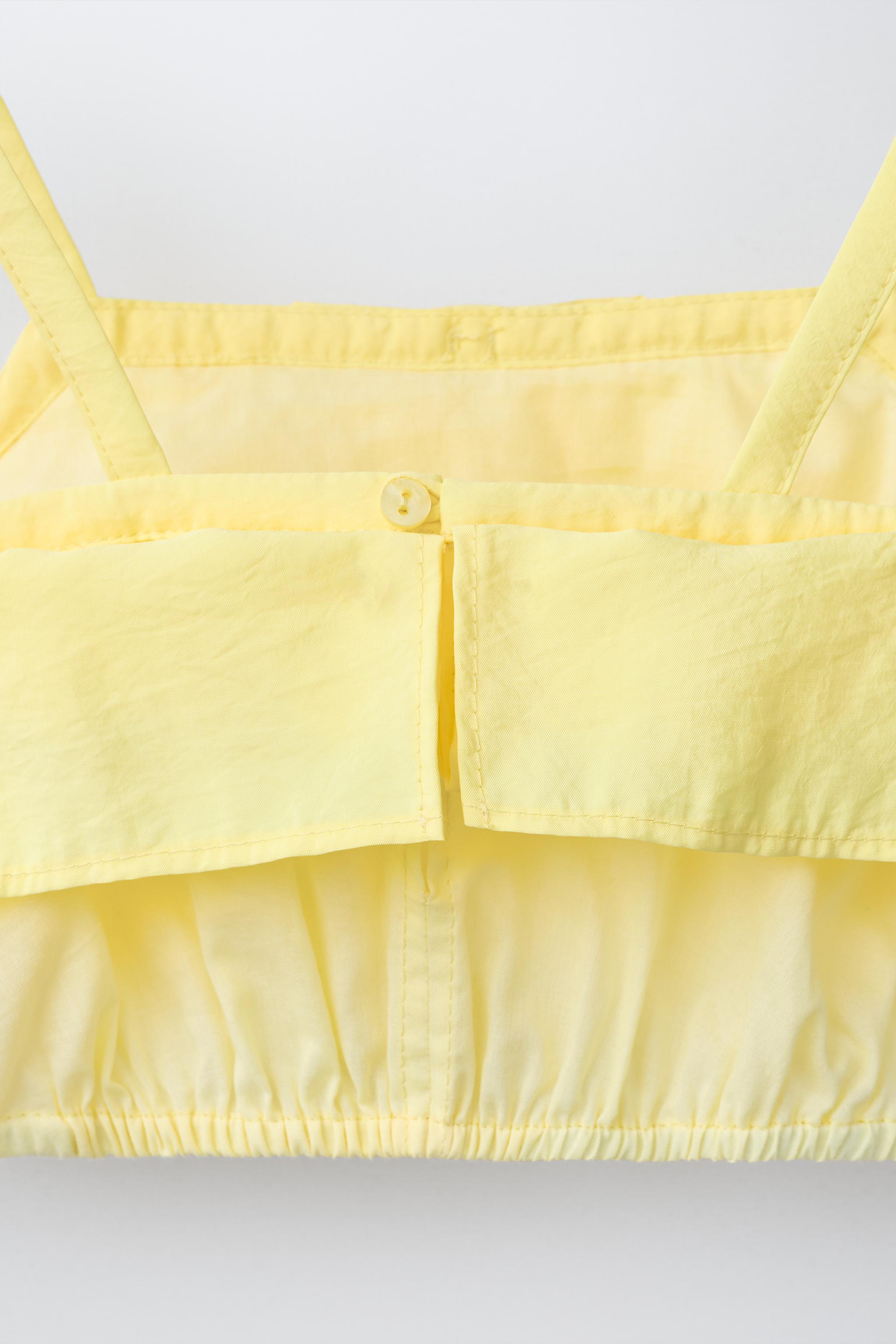 TAFFETA CROPPED TOP